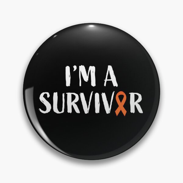 Item preview, I'm a survivor, leukemia cancer awareness, orange ribbon designed and sold by BlueDiamond-19.