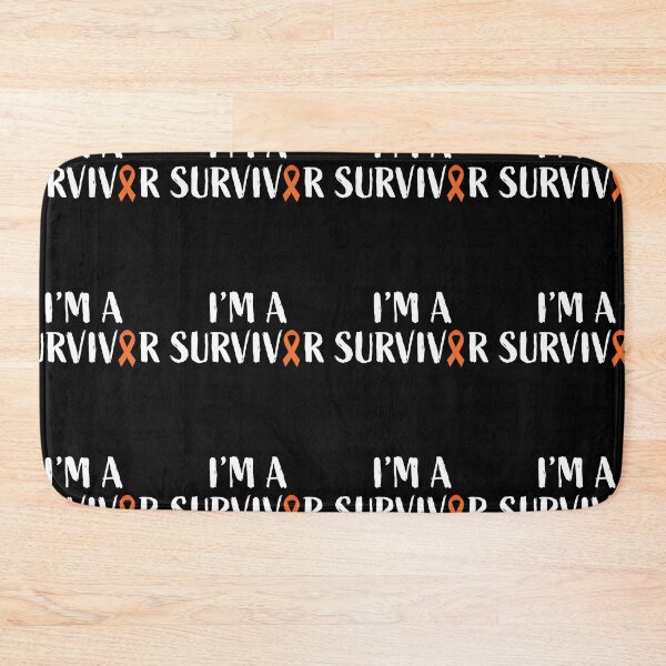 Item preview, I'm a survivor, leukemia cancer awareness, orange ribbon designed and sold by BlueDiamond-19.