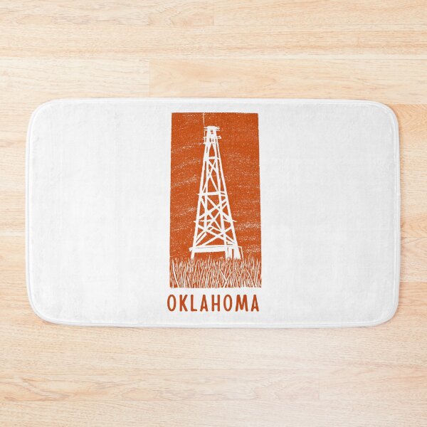 Item preview, Oklahoma Oil Derrick Block Print designed and sold by tiigerdad.