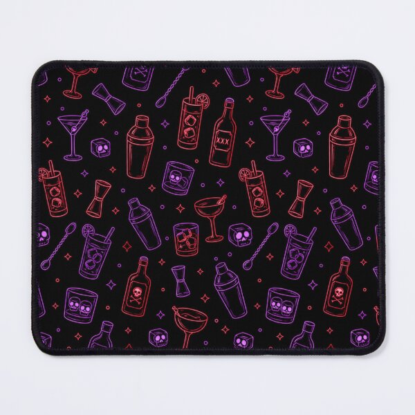 Item preview, Neon Poison Cocktail Halloween Pattern designed and sold by Simon-Art-Land.