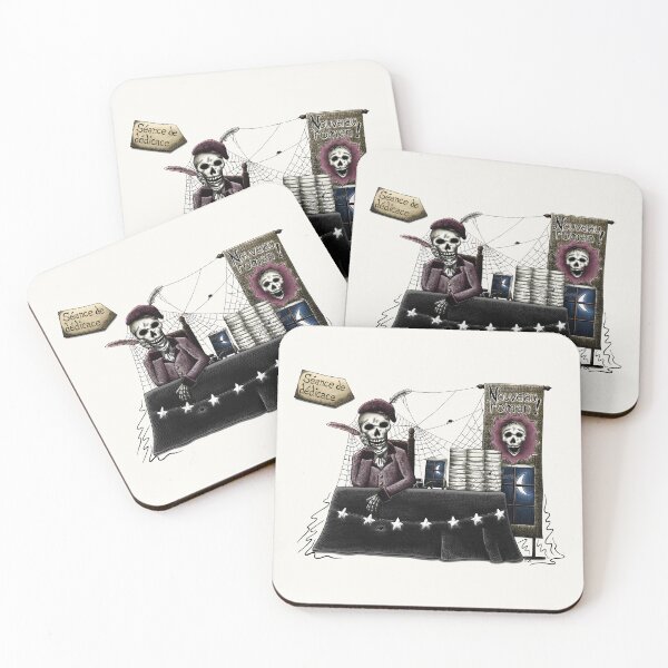 Item preview, Skeletal author during a book signing designed and sold by Myriam Plante - artiste et auteure.