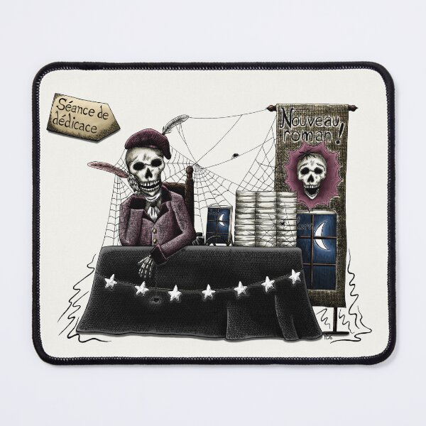 Item preview, Skeletal author during a book signing designed and sold by Myriam Plante - artiste et auteure.