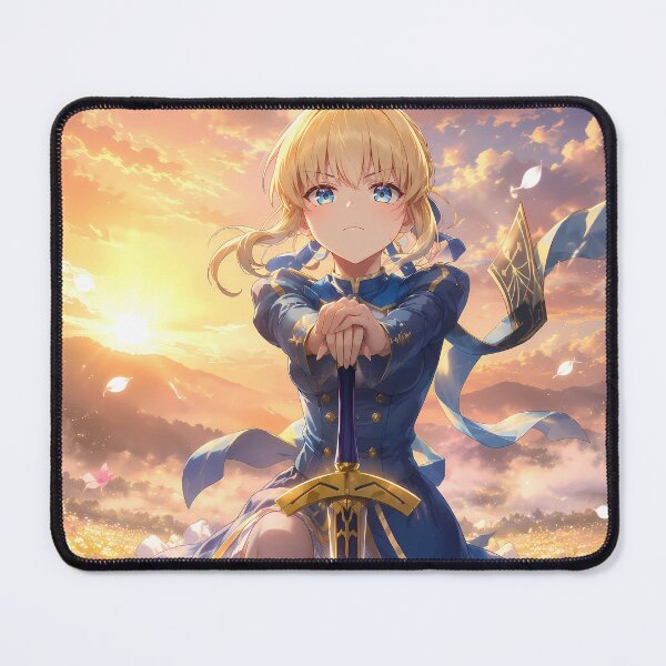 Item preview, Saber Fate Stay Night Sunrise Flower Field designed and sold by mildaclairmo.
