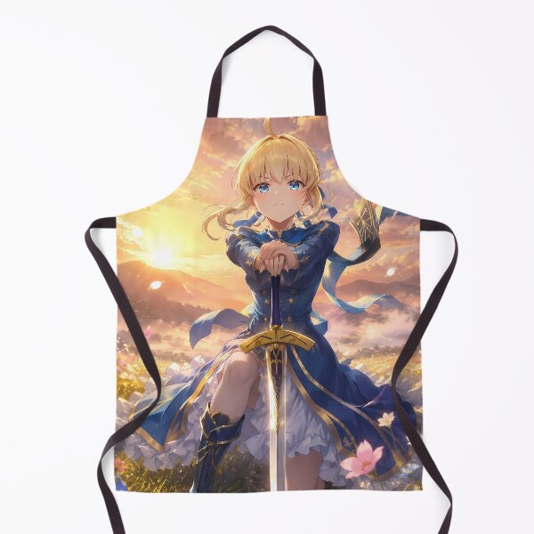 Item preview, Saber Fate Stay Night Sunrise Flower Field designed and sold by mildaclairmo.
