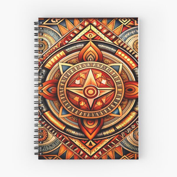 Item preview, Southwest Native American Aztec-Style Golden Orange Designs designed and sold by DEC02.