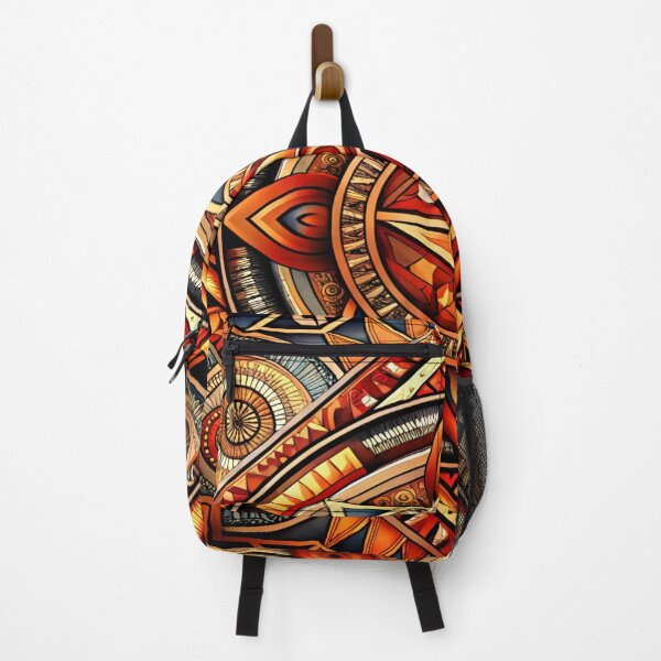 Item preview, Southwest Native American Aztec-Style Golden Orange Designs designed and sold by DEC02.