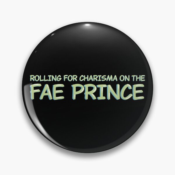 Item preview, Rolling For Charisma Fae Prince Romantasy DND Sticker designed and sold by alexmaushaus.