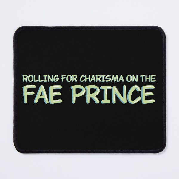 Item preview, Rolling For Charisma Fae Prince Romantasy DND Sticker designed and sold by alexmaushaus.