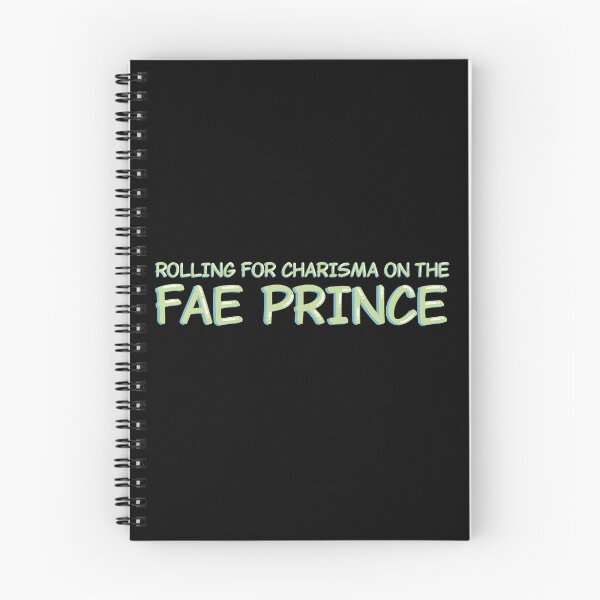 Item preview, Rolling For Charisma Fae Prince Romantasy DND Sticker designed and sold by alexmaushaus.
