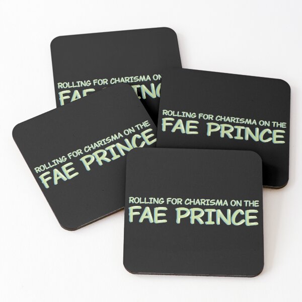Item preview, Rolling For Charisma Fae Prince Romantasy DND Sticker designed and sold by alexmaushaus.