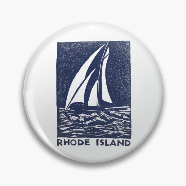 Item preview, Rhode Island Sailboat Block Print Art designed and sold by tiigerdad.