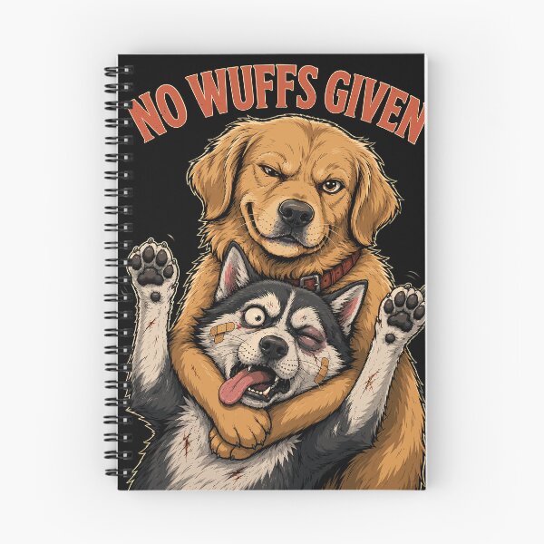 Item preview, No Wuffs Given - Funny Tough Dogs Vintage Retro Art designed and sold by arfindo-indra.