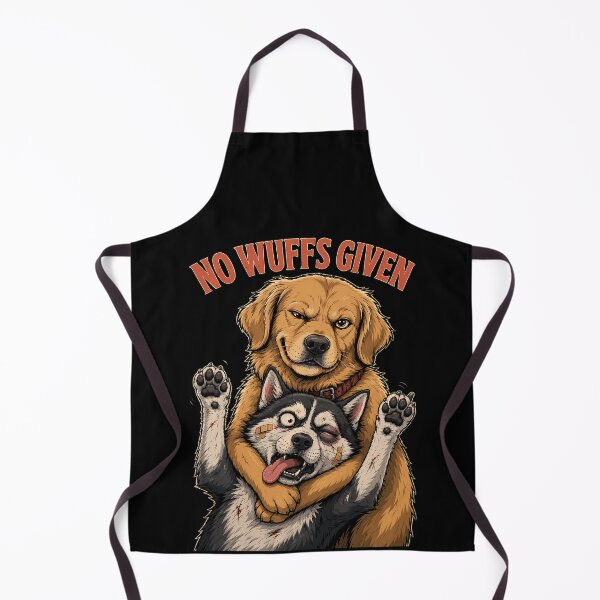 Item preview, No Wuffs Given - Funny Tough Dogs Vintage Retro Art designed and sold by arfindo-indra.
