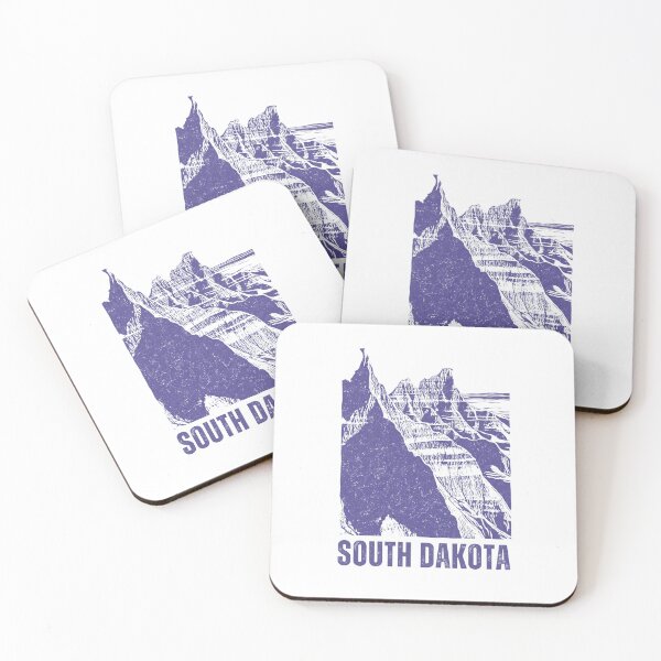 Item preview, South Dakota Badlands Block Print designed and sold by tiigerdad.
