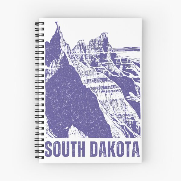 Item preview, South Dakota Badlands Block Print designed and sold by tiigerdad.