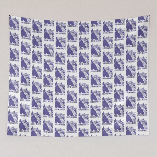 Item preview, South Dakota Badlands Block Print designed and sold by tiigerdad.