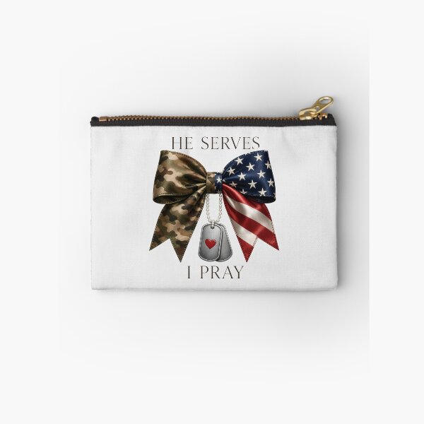 Item preview, He Serves I Pray Military Family Camo Design designed and sold by VectorJoy.