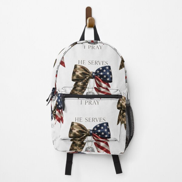 Item preview, He Serves I Pray Military Family Camo Design designed and sold by VectorJoy.