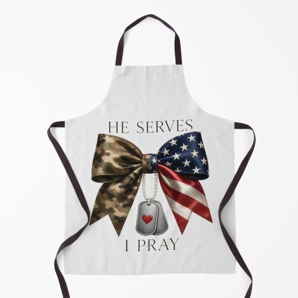 Item preview, He Serves I Pray Military Family Camo Design designed and sold by VectorJoy.