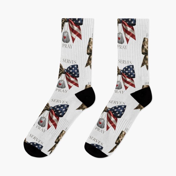 Item preview, He Serves I Pray Military Family Camo Design designed and sold by VectorJoy.