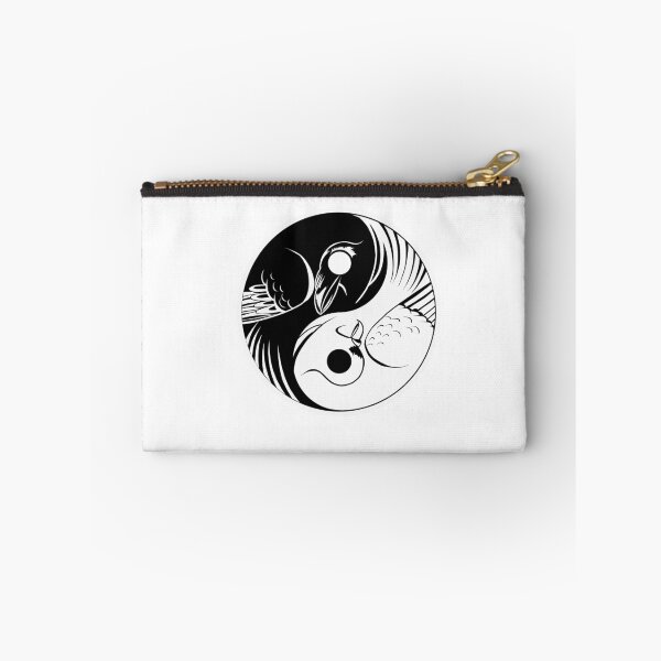 Item preview, raven and dove ying yang symbol designed and sold by nerdy-birdie.