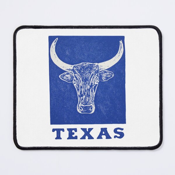Item preview, Texas Longhorn Steer Head Block Print designed and sold by tiigerdad.