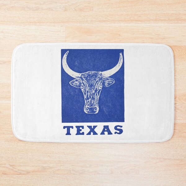Item preview, Texas Longhorn Steer Head Block Print designed and sold by tiigerdad.