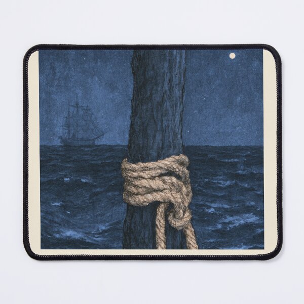 Item preview, Tie Me to the Mast — Rope & Mast at Night | The Odyssey designed and sold by Drunken Authority.