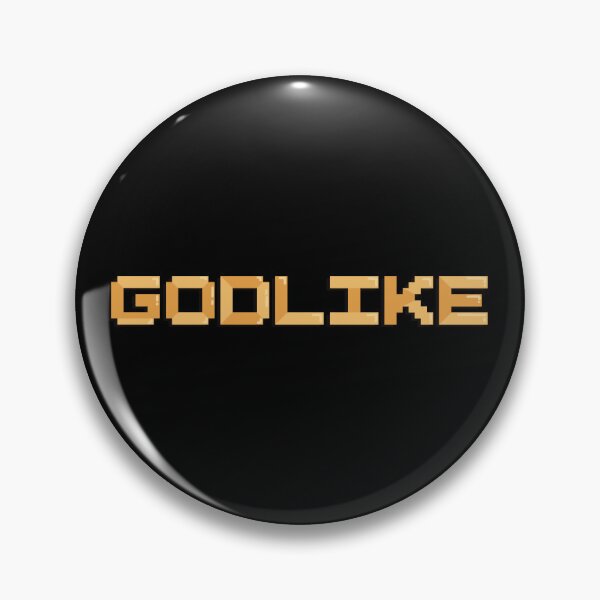 Item preview, Godlike Gaming Quote Pixel Art Decal designed and sold by alexmaushaus.