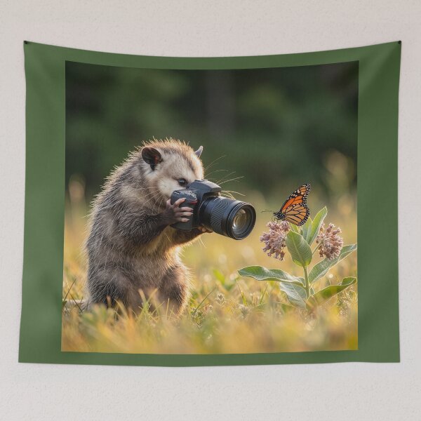 Item preview, Virginia Opossum Is Out Taking Photos designed and sold by Tridentulus.