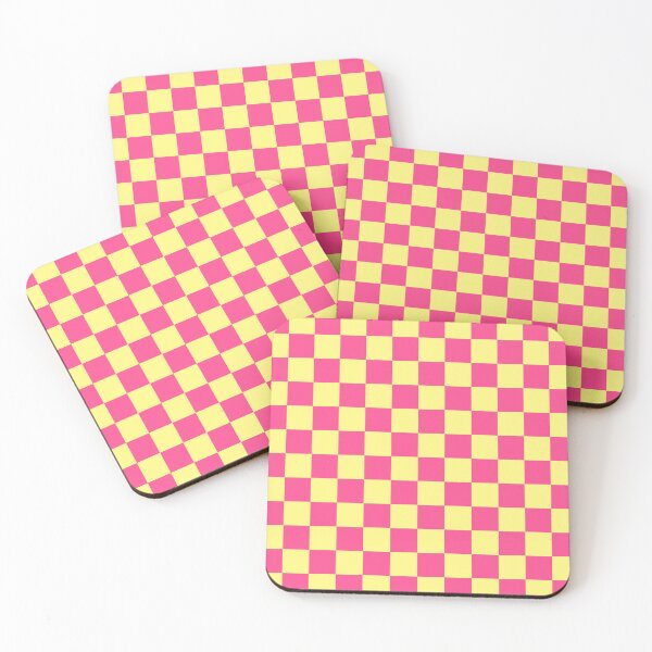 Item preview, Yellow and Pink Checkerboard Pattern  designed and sold by DanielleGensler.