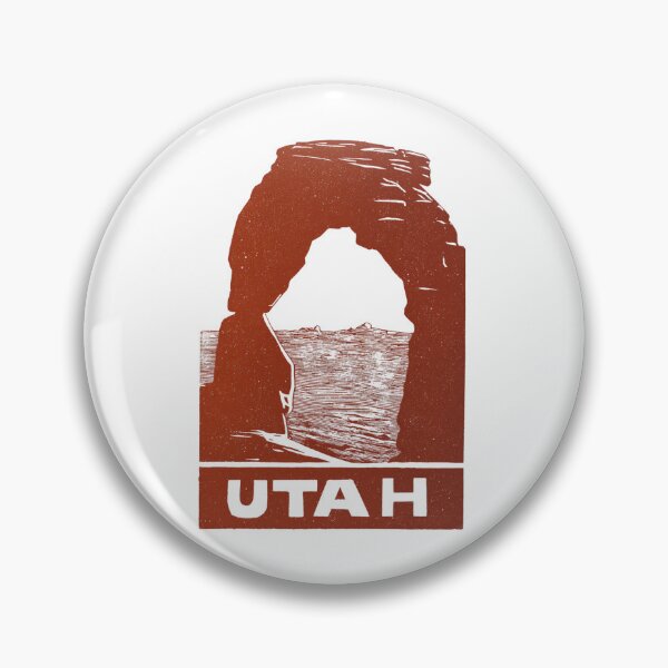 Item preview, Utah Delicate Arch Block Print Art designed and sold by tiigerdad.