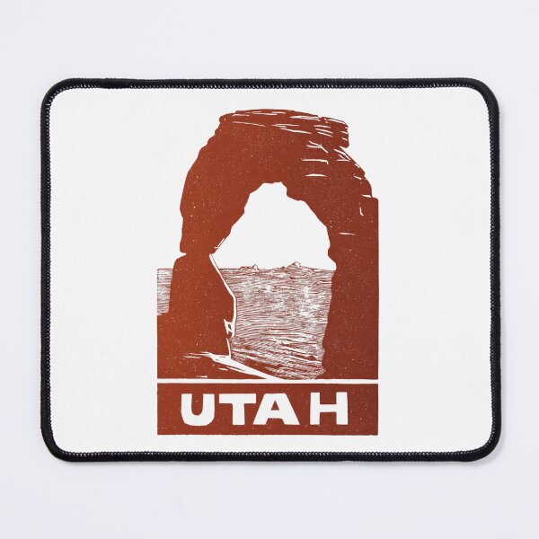 Item preview, Utah Delicate Arch Block Print Art designed and sold by tiigerdad.