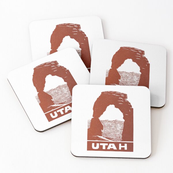 Item preview, Utah Delicate Arch Block Print Art designed and sold by tiigerdad.