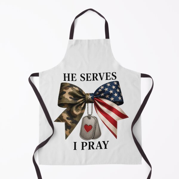 Item preview, He Serves I Pray Military Family Camo Design designed and sold by VectorJoy.