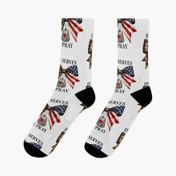 Item preview, He Serves I Pray Military Family Camo Design designed and sold by VectorJoy.