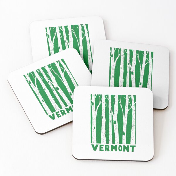 Item preview, Vermont Maple Sugaring Trees Block Print designed and sold by tiigerdad.