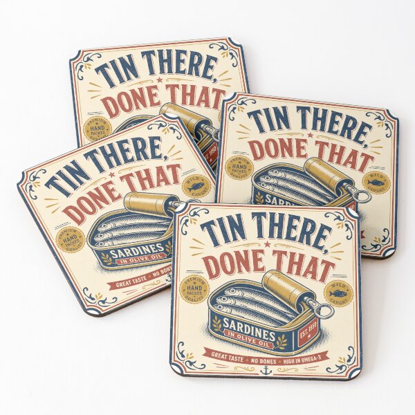 Item preview, Tin There Done That Sardines (pun) designed and sold by BoosterShop.
