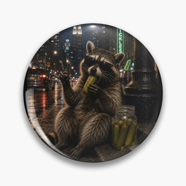 Item preview, Raccoon Eating Pickles designed and sold by CelidaBonde.