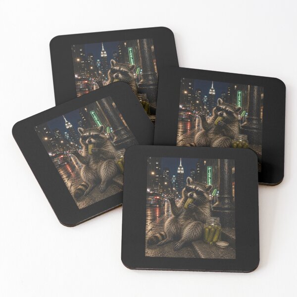 Item preview, Raccoon Eating Pickles designed and sold by CelidaBonde.