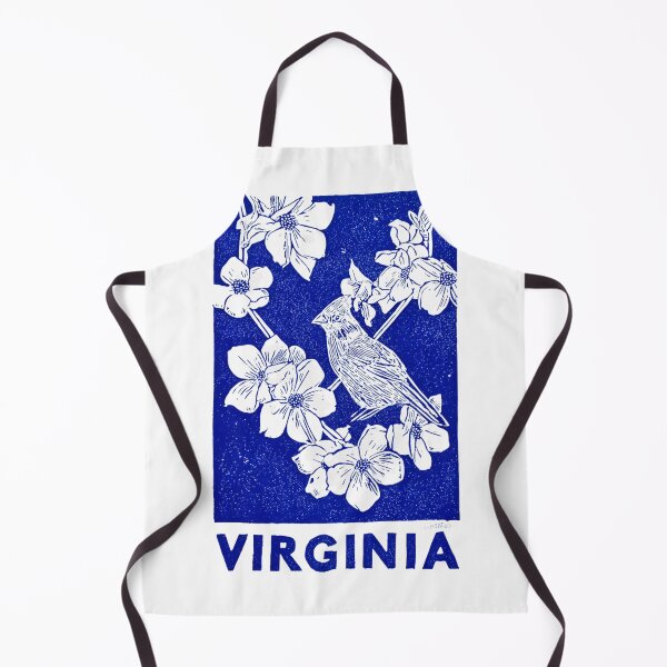 Item preview, Virginia Cardinal Dogwood Block Print designed and sold by tiigerdad.