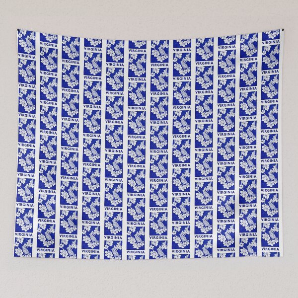 Item preview, Virginia Cardinal Dogwood Block Print designed and sold by tiigerdad.