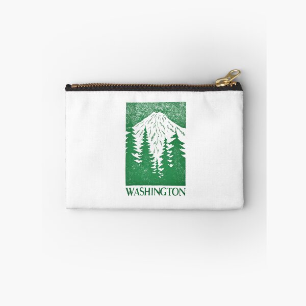 Item preview, Washington Mount Rainier Block Print designed and sold by tiigerdad.