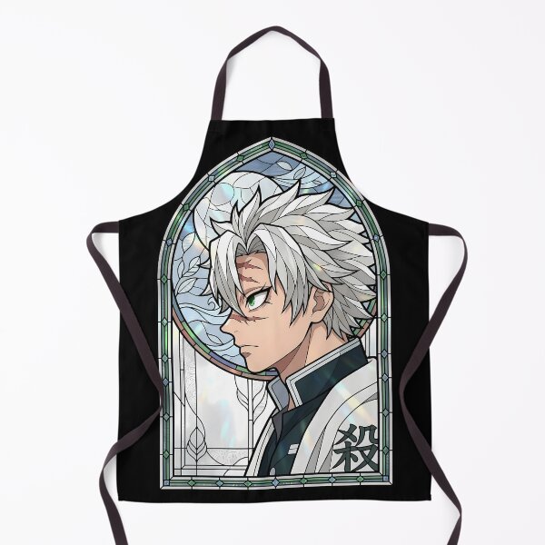 Item preview, Sanemi Shinazugawa Demon Slayer Floral Stained Glass Circle designed and sold by mildaclairmo.