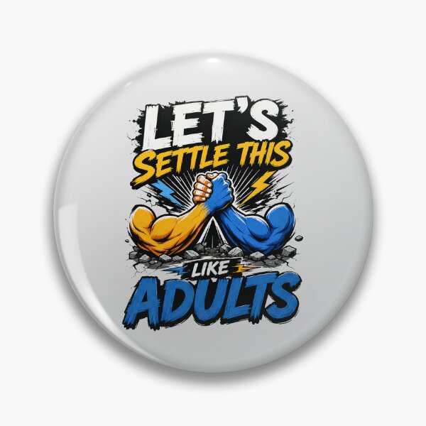 Item preview, Let's Settle This Like Adults Funny Arm Wrestling Humor designed and sold by Cree8if.