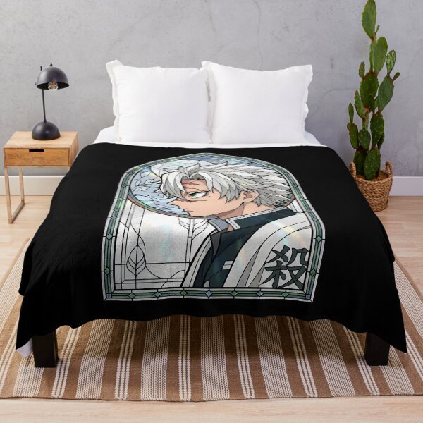Item preview, Sanemi Shinazugawa Demon Slayer Floral Stained Glass Circle designed and sold by mildaclairmo.