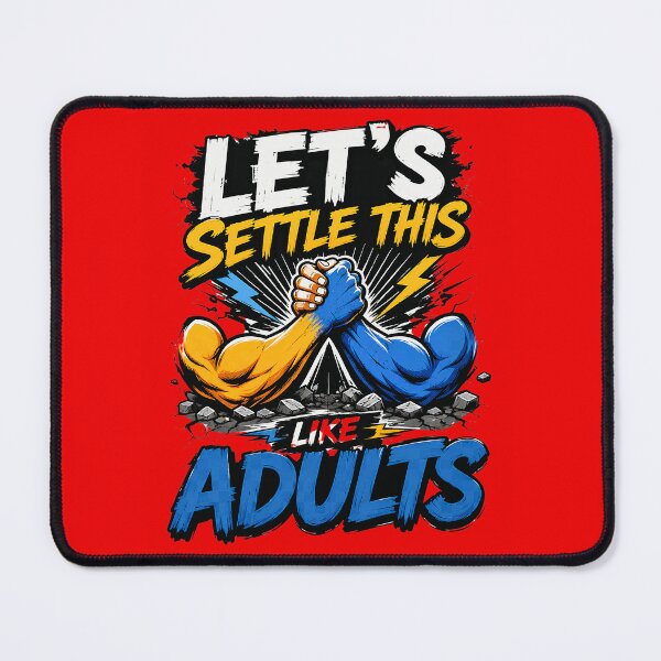 Item preview, Let's Settle This Like Adults Funny Arm Wrestling Humor designed and sold by Cree8if.