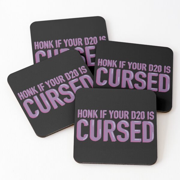 Item preview, Honk If Your D20 Is Cursed Funny DND Bumper Sticker designed and sold by alexmaushaus.