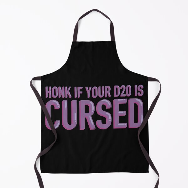 Item preview, Honk If Your D20 Is Cursed Funny DND Bumper Sticker designed and sold by alexmaushaus.