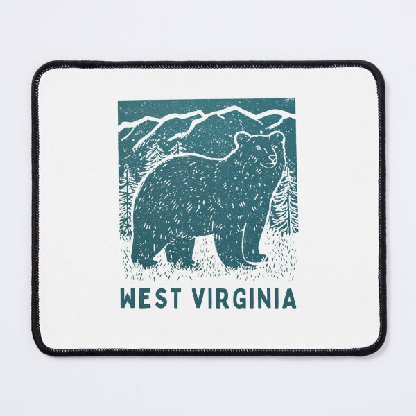 Item preview, West Virginia Black Bear Block Print designed and sold by tiigerdad.